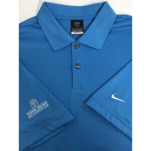 Nike Golf Mens XL Blue Dri Fit Polo Shirt Short Sleeve Athletic Performance